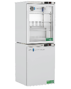 ABS Premier Combination Refrigerator/Freezer, 10 Cu.Ft Total Capacity, 1 Solid/1 Glass Ext.Doors (-40)