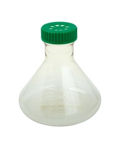 2L Fernbach Flask, Vent Cap, Plain Bottom, Polycarbonate, Sterile
