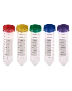 50mL Centrifuge Tube, Assorted Color Cap - Bag, Sterile