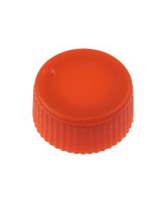 CAP ONLY, Screw Top Micro Tube Cap, O-Ring, Opaque, Orange, Non-sterile