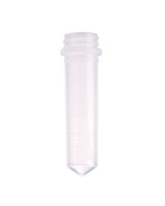 TUBE ONLY, 2.0mL Screw Top Micro Tube, Conical Bottom, Graduated, Non-sterile