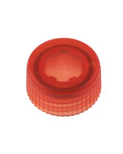 CAP ONLY, Screw Top Micro Tube Cap, O-Ring, Translucent, Orange, Non-sterile