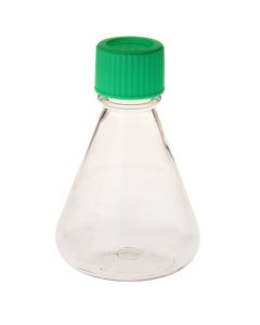 250mL Erlenmeyer Flask, Vent Cap, Plain Bottom, PC, Sterile