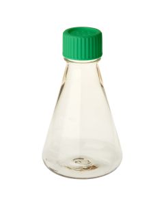 500mL Erlenmeyer Flask, Vent Cap, Plain Bottom, PC, Sterile