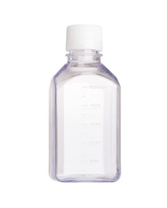 500mL Media Bottle, Square, PETG, Individually Wrapped, Sterile
