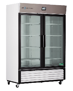 ABS TempLog Premier Laboratory Glass Door Refrigerator - TAA Compliant, 49 Cu. Ft.  Double Swing Glass Door