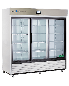 ABS TempLog Premier Laboratory Glass Door Refrigerator - TAA Compliant, 69 Cu. Ft.  Triple Slide Glass Door