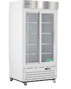 ABS Standard Laboratory Glass Door Refrigerator, 33 Cu. Ft.  Double Slide Glass Door