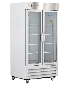 ABS Standard Laboratory Glass Door Refrigerator, 36 Cu. Ft. Double  Swing Glass Door