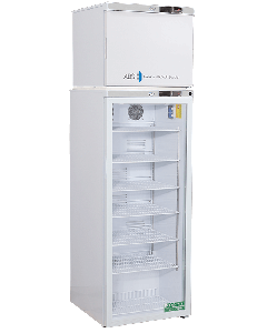 ABS Premier Combination Refrigerator/Freezer, 12 Cu.Ft Total Capacity, 2 Ext.Doors (Solid & Glass)