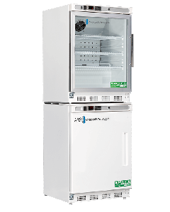 ABS Premier Combination Refrigerator/Freezer, 9 Cu.Ft Total Capacity, 2 Ext.Doors (Solid & Glass); Left Hinged