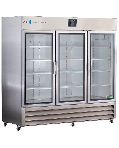 ABS Premier Stainless Steel Laboratory Refrigerator, 72 Cu. Ft.  Stainless Steel Refrig. Glass Door 