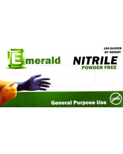 Emerald General-Purpose Powder-Free Nitrile Gloves 3 Mil Large