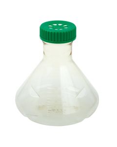 2L Fernbach Flask, Vent Cap, Baffled Bottom, Polycarbonate, Sterile