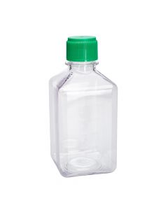 500mL Media Bottle, Square, PETG, Individually Wrapped, Sterile - 229788