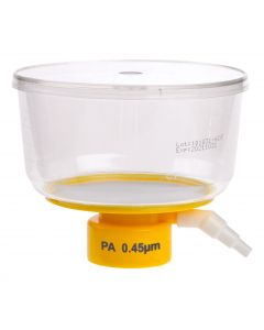 500mL Bottle Top Filter, Nylon Filter Material, 0.45µm, 90mm, Sterile