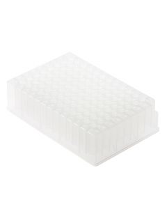 96 Deep Well Storage Plate, 1.0mL, PP, Round Well, V-Bottom, Sterile