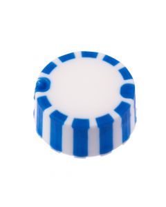 CAP ONLY, Screw Top Micro Tube Cap, Grip Cap With Integrated O-Ring, Blue, Non-sterile