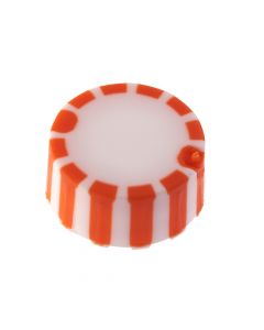 CAP ONLY, Screw Top Micro Tube Cap, Grip Cap With Integrated O-Ring, Orange, Non-sterile