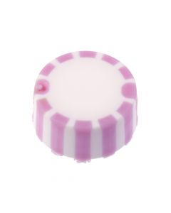 CAP ONLY, Screw Top Micro Tube Cap, Grip Cap With Integrated O-Ring, Purple, Non-sterile