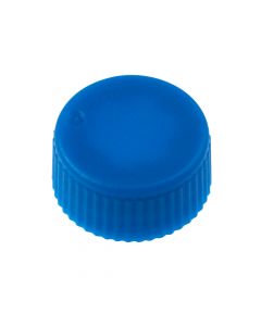 CAP ONLY, Screw Top Micro Tube Cap, O-Ring, Opaque, Blue, Non-sterile