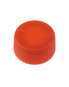 CAP ONLY, Screw Top Micro Tube Cap, O-Ring, Opaque, Orange, Non-sterile