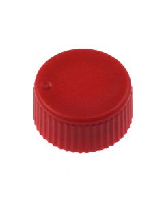 CAP ONLY, Screw Top Micro Tube Cap, O-Ring, Opaque, Red, Non-sterile