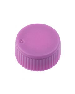CAP ONLY, Screw Top Micro Tube Cap, O-Ring, Opaque, Purple, Non-sterile