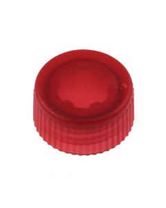 CAP ONLY, Screw Top Micro Tube Cap, O-Ring, Translucent, Red, Non-sterile