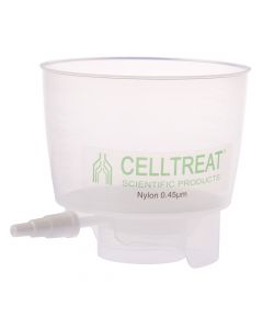 500mL Polypropylene Bottle Top Filter, Nylon Filter Material, 0.45μm, 90mm, Non-sterile