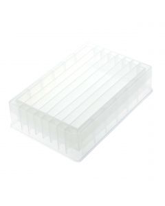 Multiple Cavity Reagent Reservoir, 8 Well, Trough Bottom, PP, Non-sterile