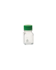 125mL Media Bottle, Square, PET, Individually Wrapped, Sterile