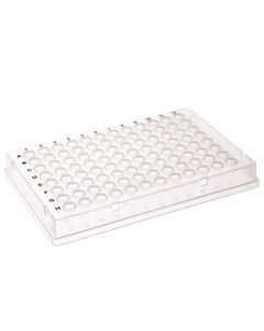 96 Well PCR Plate, Full Skirt, Clear, 0.1mL, Non-sterile