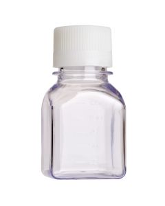 125mL Media Bottle, Square, PETG, Bulk, Sterile