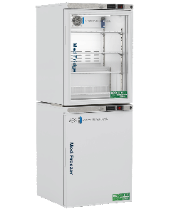 ABS Premier Pharmacy/Vaccine Combination Refrigerator/Freezer, 10 Cu.Ft Total Capacity, 1 Solid/1 Glass Ext.Doors 
