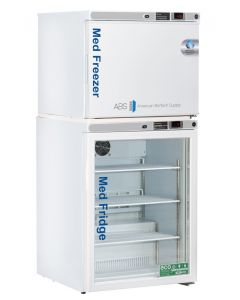 ABS Premier Pharmacy/Vaccine Combination Refrigerator/Freezer, 7 Cu.Ft Total Capacity, 2 Ext.Doors (Solid & Glass) CONTROLLED AUTO DEFROST FREEZER