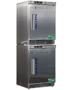 ABS Premier Pharmacy/Vaccine Combination Refrigerator/Freezer, 9 Cu.Ft Total Capacity, 2 Solid Ext. Stainless Steel Doors