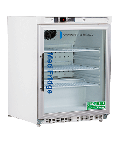 ABS Premier Pharmacy/Vaccine Undercounter Refrigerator, 4.6 Cu. Ft, ADA Glass Door Refrigerator (Built-In)