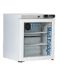 ABS Premier Pharmacy/Vaccine Undercounter Refrigerator, 1.0 Cu. Ft, Glass Door Refrigerator (Freestanding); Left Hinged