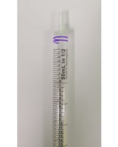 Serological Pipette, 50mL, Individually Wrapped, 5/10 Divisions, Purple Band, Sterile, 25/bag (100/CS)
